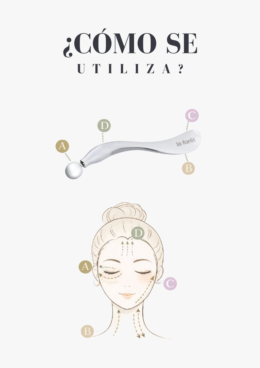 SÈLÉNE Masajeador Facial - Facial Massage Wand