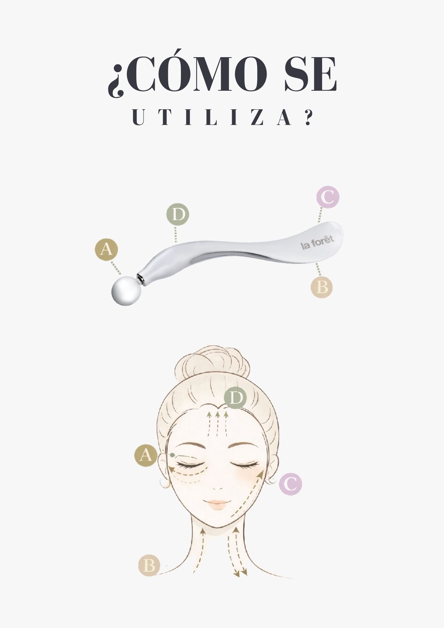 SÈLÉNE Masajeador Facial - Facial Massage Wand