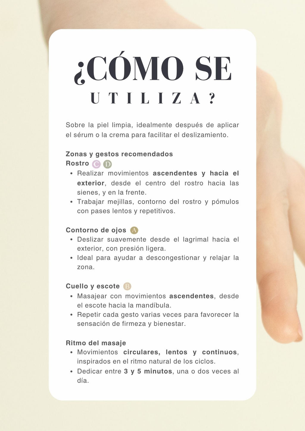 SÈLÉNE Masajeador Facial - Facial Massage Wand