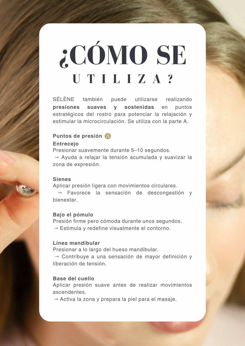 SÈLÉNE Masajeador Facial - Facial Massage Wand