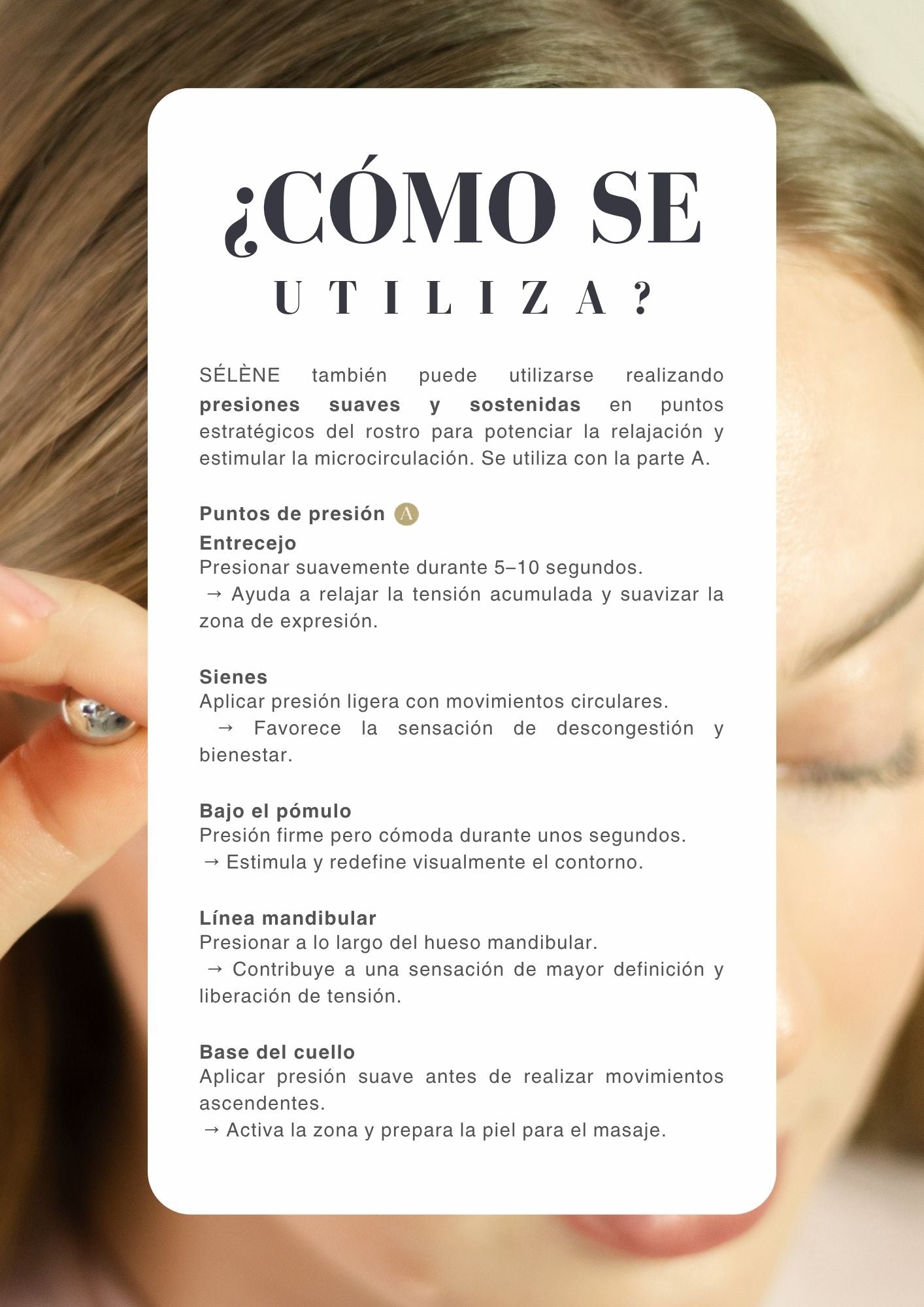 SÈLÉNE Masajeador Facial - Facial Massage Wand
